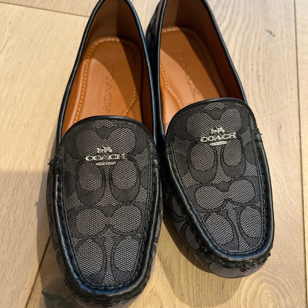 COACH Gable Black Signature Loafers